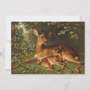 Een hinde met Fawn   Carl Schweninger, Jr.