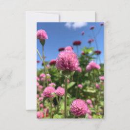 Een hint van Z "Floral Pink"-kaart Bedankkaart