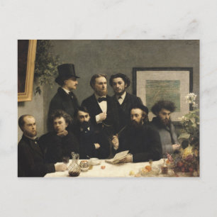 Een hoek van de tabel, 1872 briefkaart