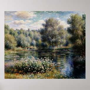 Een hoek van de tuin in Montgeron (2) Poster