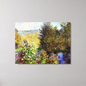 Een hoek van de tuin in Montgeron Canvas Afdruk (Voorkant)