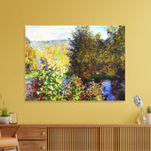Een hoek van de tuin in Montgeron Canvas Afdruk (Insitu (Woonkamer))