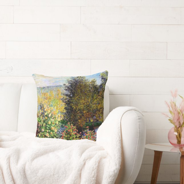 Een hoek van de tuin in Montgeron Kussen (Bank)