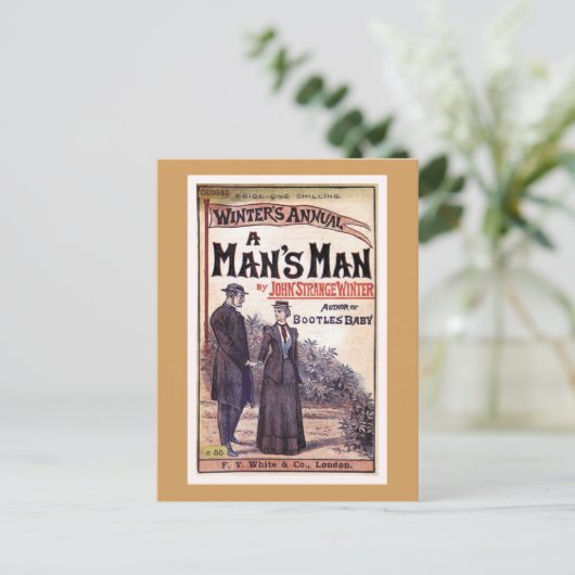 Een Hoesje van het Man van het Man  Boek Briefkaart (Staand voorkant)