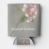 Een hoest bergLaurel met bladeren en bloesem Blikjeskoeler (Voorkant)