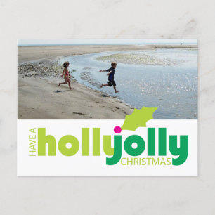 Een Holly Jolly Christmas Photo Briefkaart