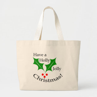 Een Holly Jolly Kerstmis! Grote Tote Bag