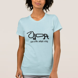een hond adopteren t-shirt