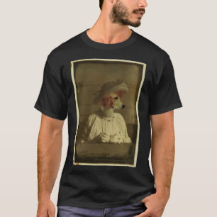 Een hond en haar koffiekast t-shirt