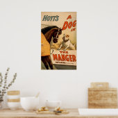 Een hond in het theaterPoster Manger Poster (Keuken)