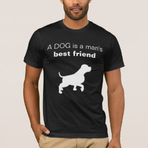  Een hond is een beste vriend van het man T-shirt
