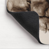 Een hond muismat (Hoek)