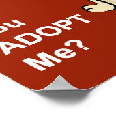 Een hond-Poster aannemen Poster (Hoek)