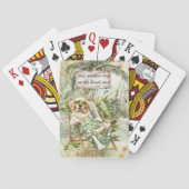 Een hondendag op het strand Vaderdag Pokerkaarten (Achterkant)