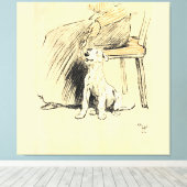 Een hondendag PL 12 (1902) Cecil Charles Windsor Canvas Afdruk (Insitu (Houten vloer))