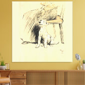 Een hondendag PL 12 (1902) Cecil Charles Windsor Canvas Afdruk (Insitu (Woonkamer))