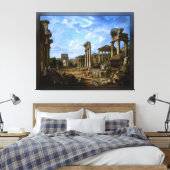 Een hoofdstad van het Romeinse forum van Giovanni  Canvas Afdruk (Insitu (Slaapkamer))