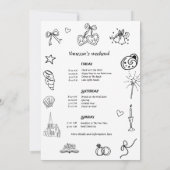 Een hoofdstuk voor de kapel Boek Bachelorette Kaart (Achterkant)