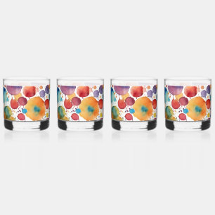 Een hoop spetters whisky glas