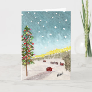 Een hoopvolle kerst bedankkaart