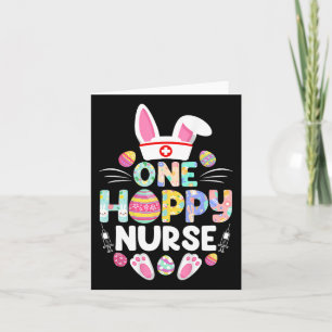 Een Hoppy Nurse Funny Paasdag Familie Matching Kaart