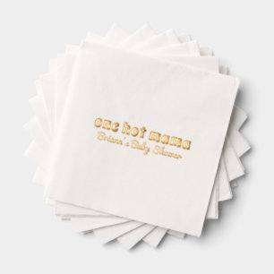 Een Hot Mama Gold Folie Elegante Baby showers serv Servetten