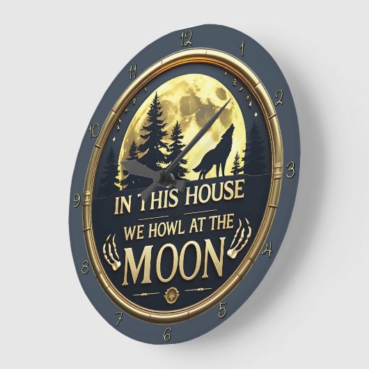 Een huis dat huilt bij de maan grote klok (Hoek)