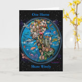 Een huis delen verstandig kaart (Gele Bloem)