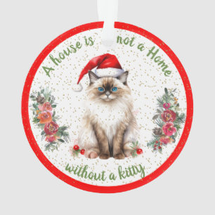 Een huis is geen huis zonder Katten Ornament