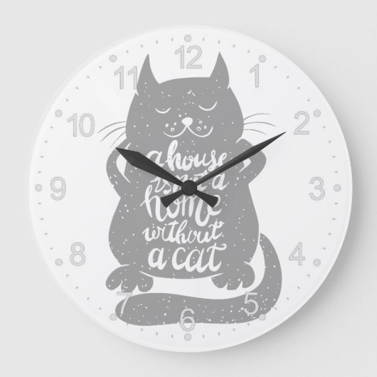 Een huis is geen thuis...- Kies achtergrondkleur Grote Klok (Voorkant)