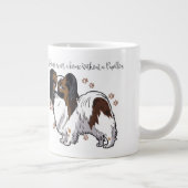 Een huis is geen thuis zonder Papillon-Mok Grote Koffiekop (Rechts)