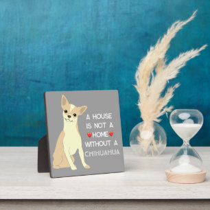 Een huis niet een thuis Chihuahua hond Fotoplaat