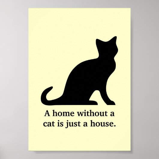 Een huis zonder kat is slechts een poster van een  (Voorkant)