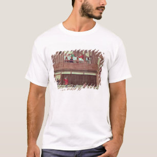Een huishoudelijk    scène van een scrol) t-shirt