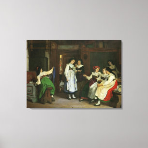 Een huwelijk in de Elzas Canvas Afdruk