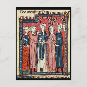 Een huwelijk uit 'Decretten de Gratien' Briefkaart