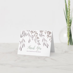 Een huwelijk Wildflower dankt u Bedankkaart