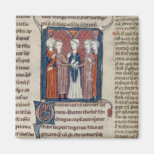 Een huwelijkscène uit 'Decret de Gratien' Magneet