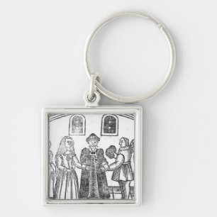 Een huwelijksceremonie sleutelhanger