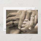 Een huwelijksdag briefkaart (Voorkant / Achterkant)