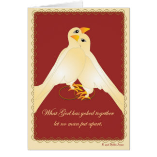 Een huwelijksdagkaart van Debbie Jensen