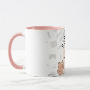 Een 'I Love You Meow en Kitty'-mok voor je geliefd Mok