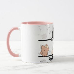 Een 'I Love You Meow en Kitty'-mok voor je geliefd Mok