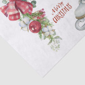 Een Ice Schaats Shoe Kerstmis Tissuepapier (Detail)