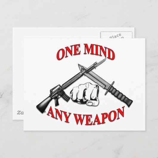 Een idee van elke Wapon MCMAP Briefkaart (Voorkant / Achterkant)
