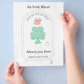 Een Ierse doolhof! Flyer (Hand)