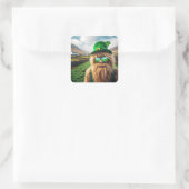 Een Ierse Sasquatch Vierkante Sticker (Tas)
