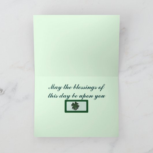 Een Ierse viering Feestdagen Kaart (Binnen)