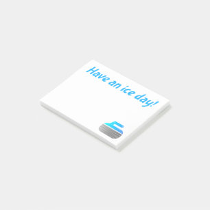 "Een ijsdag!" Krullende notities Post-it® Notes