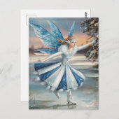 Een ijsschots fee briefkaart (Voorkant / Achterkant)